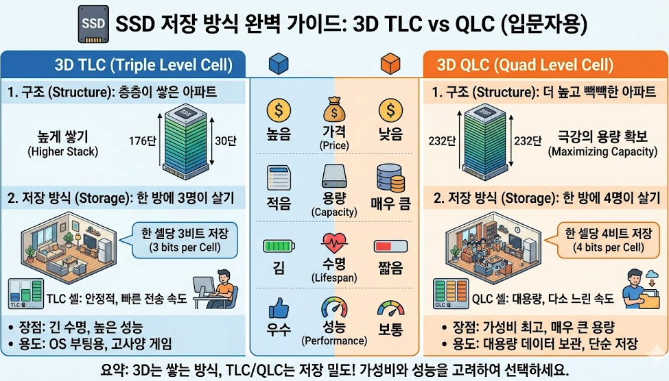 [초보 필독] SSD의 용량과 종류, 구매 기준까지!