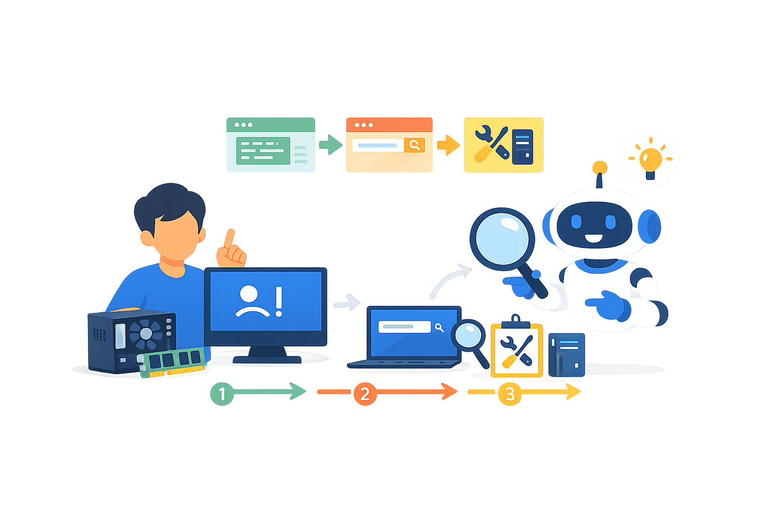 조립 컴퓨터 블루스크린 떴을 때 해결 방법 (초보자용)